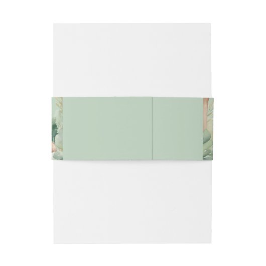 Woodland Deer Neutral Baby Shower Belly Band (Rückseitenbeispiel)