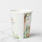 Woodland Deer Neutral Baby Shower Paper Cup Pappbecher (Rechts)