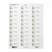 Woodland Deer Neutral Baby Shower Return Address (Vorne)