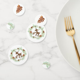 Woodland Deer Pine Cone Tree Baby Dusche Confetti Konfetti