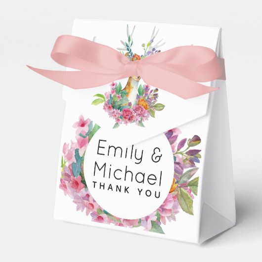 Woodland Deer Themed Party liefert maßgeschneidert Geschenkschachtel (Vorderseite)