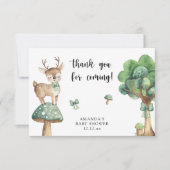 Woodland Deer - vielen Dank Dankeskarte (Vorderseite)