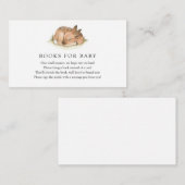 Woodland Deezer Books für Babybettkarte Begleitkarte (Vorne/Hinten)