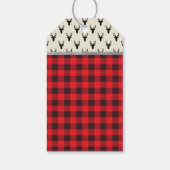 Woodland Deh Vielen Dank Tag, Antler, Babydusche Geschenkanhänger (Rückseite)