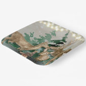 Woodland Dei Christmas Celebration Paper Plate Pappteller (Gewinkelt)