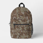 Woodland Desert Military Camouflage  Bedruckter Rucksack (Vorderseite)