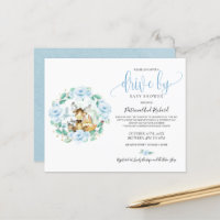 Woodland Drive by Baby Shower Budget Einladung