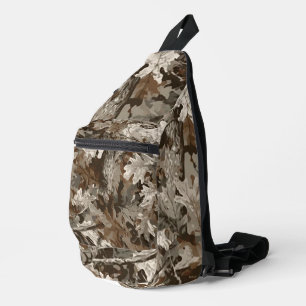 Woodland-Eichen-Tarnung Crossbody Bag
