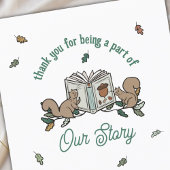 Woodland Eichhörnchen Buchen Kinderdusche Danke Karte