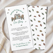 Woodland Eichhörnchen Buchen Kinderdusche Danke Karte