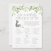 Woodland Eichhörnchen Doppel Baby Duschkarte Einladung (Vorderseite)