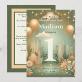 Woodland Einladung (Vorne/Hinten)