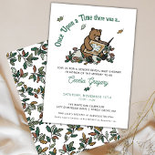 Woodland einmal nach Geschlecht offenbart Dusche Einladung