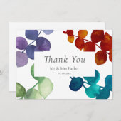 Woodland Eucalyptus Floral Vielen Dank Dankeskarte (Vorne/Hinten)