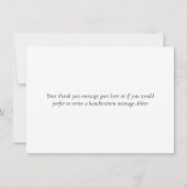 Woodland Eukalyptus Greenerity Wedding Vielen Dank Dankeskarte (Rückseite)