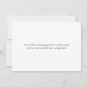 Woodland Eukalyptus Greenery Vielen Dank Dankeskarte (Rückseite)