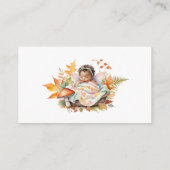 Woodland Fairy Baby Dusche Windeln Raffel Tickets Begleitkarte (Rückseite)