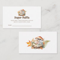 Woodland Fairy Baby Dusche Windeln Raffel Tickets