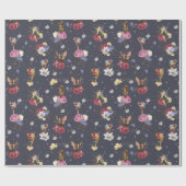 Woodland Fairy Birthday Baby Dusche Geschenkpapier (Flach)