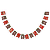 Woodland Fairy Mushroom Polka Dot Happy Birthday Wimpelkette (Alle)