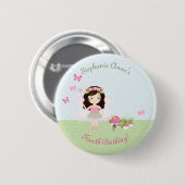 Woodland Fairy Princess Button (Vorne & Hinten)