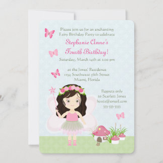 Woodland Fairy Princess Einladung