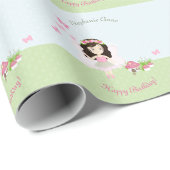 Woodland Fairy Princess Geschenkpapier (Rolleneckpunkt)