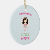 Woodland Fairy Princess Little Sister Keramik Ornament (Rechts)