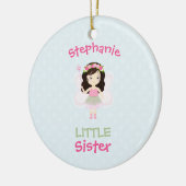Woodland Fairy Princess Little Sister Keramik Ornament (Links)