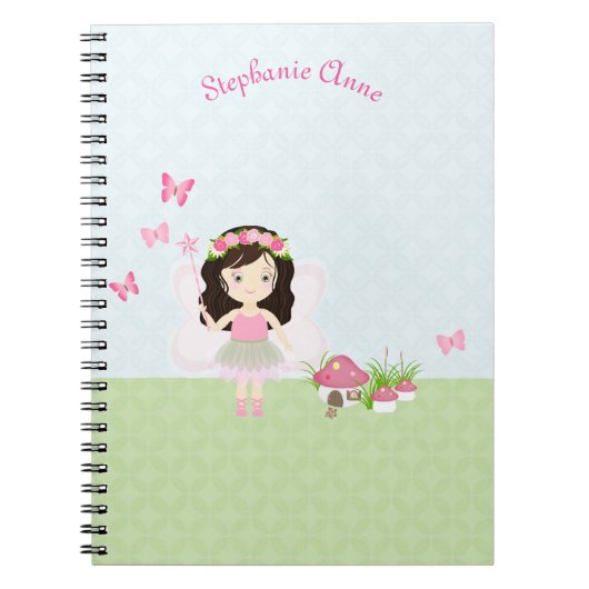 Woodland Fairy Princess Notizblock (Vorderseite)
