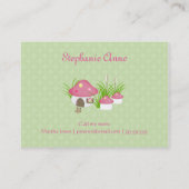 Woodland Fairy Princess Telefonnummerkarte (Rückseite)