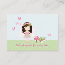 Woodland Fairy Princess Telefonnummerkarte