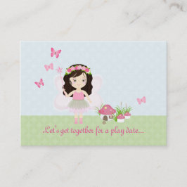 Woodland Fairy Princess Telefonnummerkarte