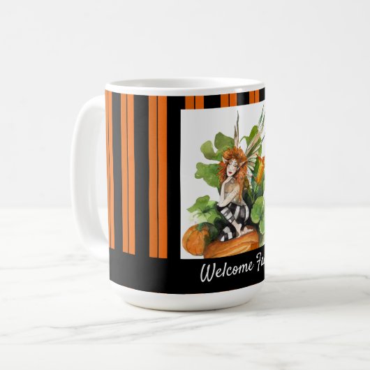Woodland Fall Harvest Elf Kaffeetasse (Vorderseite Links)