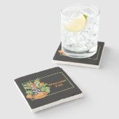 Woodland Fall Harvest Elf Steinuntersetzer (Seitenansicht)