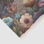 Woodland Fantasy Blume Einhorn Decoupage Seidenpapier (Ausschnitt)