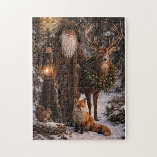 Woodland Father Christmas Puzzle (Vertikal)