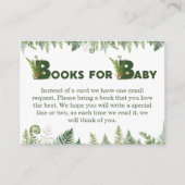 Woodland Fern Books for Baby Forest Green Mushroom Begleitkarte (Vorderseite)