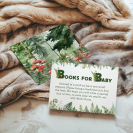 Woodland Fern Books for Baby Forest Green Mushroom Begleitkarte