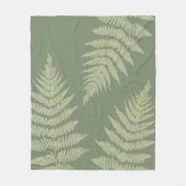 Woodland Fern hinterlässt kundenspezifische Hinter Fleecedecke (Vorderseite)