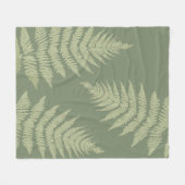 Woodland Fern hinterlässt kundenspezifische Hinter Fleecedecke (Vorderseite (Horizontal))