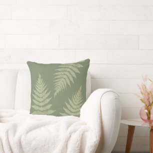 Woodland Fern hinterlässt kundenspezifische Hinter Kissen