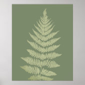 Woodland Fern hinterlässt kundenspezifische Hinter Poster (Vorne)