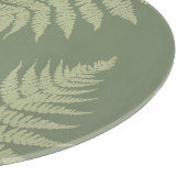 Woodland Fern hinterlässt kundenspezifische Hinter Schneidebrett (Ecke)