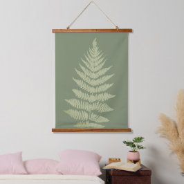 Woodland Fern hinterlässt kundenspezifische Hinter Wandteppich Mit Holzrahmen