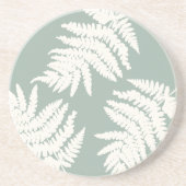 Woodland Fern Leaf Custom Background Colors  Getränkeuntersetzer (Vorne)