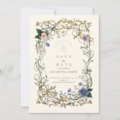 Woodland Fern Wedding Save The Date (Vorderseite)