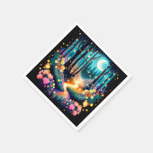 Woodland Fireflies Babydusche Serviette (Ecke)