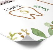 Woodland First Birthday Sign Poster (Ecke)