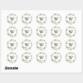Woodland Floral Wreath Danke Stickers (Blatt)